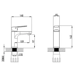 Змішувач Corso MARMORE DB-1A138C (9623000) (DB-1A138C) - мініатюра 7