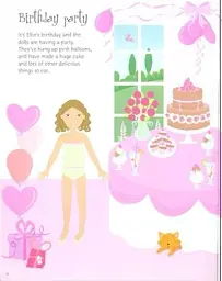Ballerinas and Dolls. Sticker Dolly Dressing