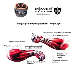 Обважнювачі-манжети для ніг та рук Power System PS-4073 Ankle Weights (2 шт*2 кг) (PS_4073_Grey) - мініатюра 8