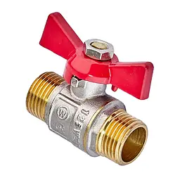 Кран кульовий Waterpro WP608-15MMW - 1/2" Шшм (сталевий метелик) WP3296 - мініатюра 2