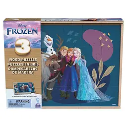 Пазл Disney Frozen дерев'яний 3 в 1 (SM98297/6066795) - мініатюра 3