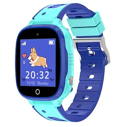 Дитячий смарт годинник Q-18 з GPS трекером, SIM-картою, дзвінками, кнопкою SOS, прослушкою та камерою Блакитний