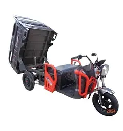 Вантажний електроскутер-самоскид триколісний CROSSER Cargo 13"  (1500W 60V, 45Ah) Сірий - мініатюра 2