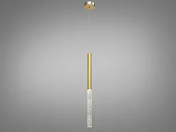 Стельова люстра LED Diasha 3007/1G 3W, золота, для коридору, спальні, кухні, вітальні
