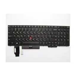 Клавиатура ноутбука Lenovo ThinkPad E580/L580/T590 черная с черной, трек (A46072)