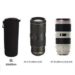 Чохол для об'єктиву Digital XL 10x25 см Чорний (IBF087XLB) - мініатюра 2