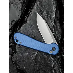 Ніж складаний кишеньковий Civivi Elementum II, (7.5 см) Nitro-V / Aluminum синій - мініатюра 12