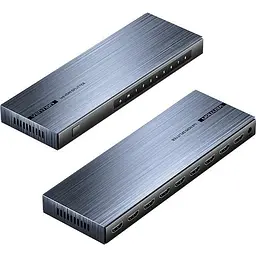 Сплітер Vention 4K 1x8 HDMI Splitter чорний Aluminum Alloy Type EU Standard