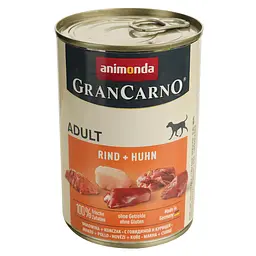 Вологий беззерновий корм для собак Animonda GranCarno Adult Beef + Chicken, з яловичиною та куркою, 400 г - мініатюра 2