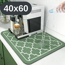 Антиковзаючий кухонний килимок 40×60 см — абсорбуючий для сушіння посуду та під кавоварку KT8001735