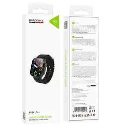 Смарт-годинник Borofone BD14 Ultra 51mm. 180 mAh. Smart sports watch(call version) чорний - мініатюра 2