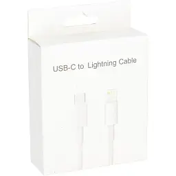 Кабель PowerPlant USB Type-C - Lightning 18W 1 м швидка зарядка iPhone білий - мініатюра 3