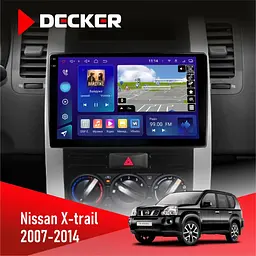 Штатна магнітола Nissan X-Trail 2007-2014 Decker D10-009 4x64, DSP, 4G, 2k Decker (НФ-00008348)