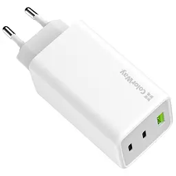 Зарядний пристрій ColorWay C101B GaN Mini 100 Вт PD PPS 2xUSB-C + USB-A білий (CW-CHS061PD-WT) - мініатюра 5