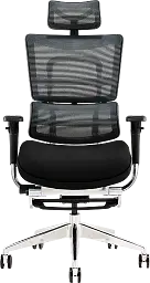 Офісне крісло GT Racer чорне (X-802L Black (W-21 B-41)) - мініатюра 2