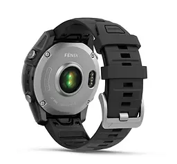 Смарт-годинник Garmin Fenix E 47mm AMOLED Stainless Steel with Black Silicone Band (010-03025-02) - мініатюра 7
