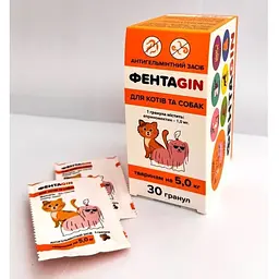 Антигельмінтний засіб Ginger Фентагін для собак та котів 1 гранула на 5 кг (34736) - мініатюра 2