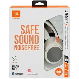 Дитячі навушники JBL JR460 NC бездротові білі (JBLJR460NCWHT) - мініатюра 5