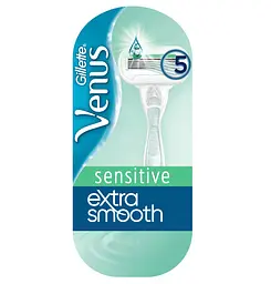 Станок для гоління жіночий Gillette Venus Extra Smooth Sensitive з 1 змінним картриджем - мініатюра 2