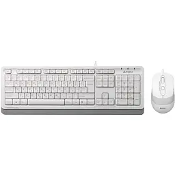 Комплект (клавіатура + миша) A4Tech F1010 White USB