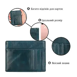 Кредитниця 14501 Vintage темно-зелена - мініатюра 4