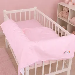 Дитяча постільна білизна MIRSON LITTLE KIDS Poplin Edition Unicorn Powdery 110х160см (2200013086338) - мініатюра 8
