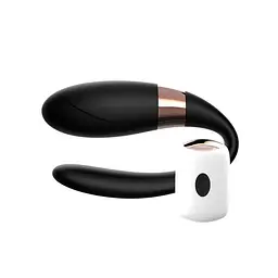 Вібратор для пар Power Escorts U-Vibe, 10 см (чорний)