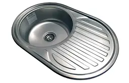 Кухонна мийка Romzha Dana Nova Satin RO48485, Сірий - мініатюра 5