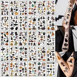 Набір дитячих тимчасових тату "Хелловін" Fresh Tattoo kids-tatto-halloween-set-30