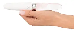 Вібратор Liaison Straight LED 17.7 см білий - мініатюра 8