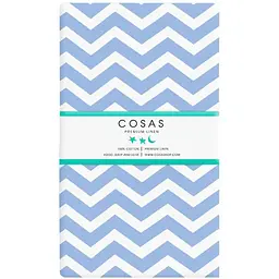 Простирадло Cosas полуторне 155х240 light blue zigzag, блакитний (Зиг_голуб_2)