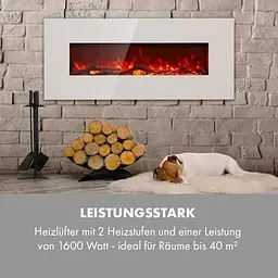 Камін електричний Klarstein Lausanne 2 (10034250) - мініатюра 6