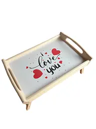 Столик кавовий з ніжками,кавовий стіл Love You