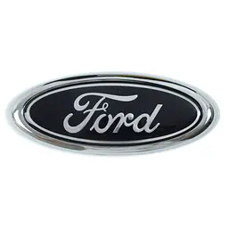 Емблема для логотип Ford 145 x 60 мм / у зборі скотч 3M Чорна 1 шт