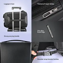 Рюкзак міський для ноутбука 17.3" Mark Ryden MR8918 з кодовим замком та USB 13л Black (18670) - мініатюра 6