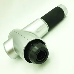Акумуляторний масажер для тіла 4 насадки Fascial Gun KH-320 Сірий (VD201605923) - мініатюра 6