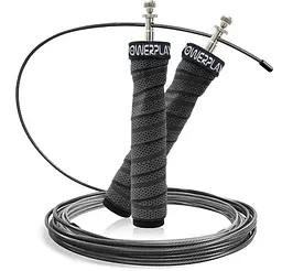 Скакалка швидкісна на підшипниках PowerPlay 4208 Fitness Jump Rope Чорна 3 м (PP_4208_Black)