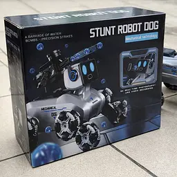 Робот-собака Stunt Robot Dog H29-1 на радіокеруванні з LED-підсвіткою й 8 колесами Mecanum - мініатюра 6