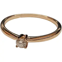 Золоте кільце Qvaliz з діамантами. Артикул 501-00780 17
