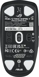 Миша Asus ROG Strix Impact III RGB WL/BT Black (90MP03D0-BMUA00) - мініатюра 6