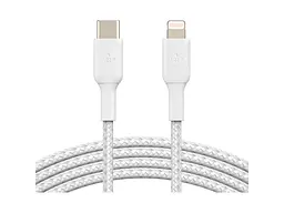 Кабель Lightning Belkin Type-C - Lightning 1m White (CAA004BT1MWH)