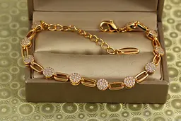 Браслет Xuping Jewelry Монетки 17 см 6 мм золотистий