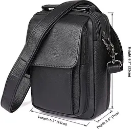 Чоловіча шкіряна сумка Vintage 16х22,5х6 см sum0012403 - мініатюра 2