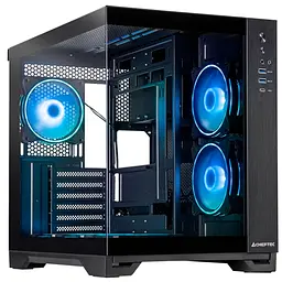 Корпус Chieftec VISIO GM-30B-TG-OP ATX, без БЖ, Black