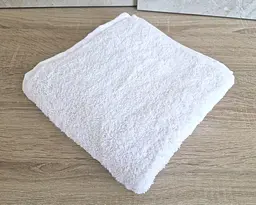 Рушник турецький махровий однотонний Gulcan 50х90 білий White щільність 480 г/м2 петля 16/1