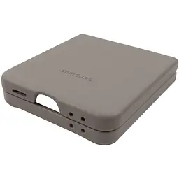 Шкіряний чохол Leather Case (AAA) для Samsung Galaxy Z Flip7 Light Gray - мініатюра 5