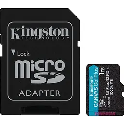 Карта пам'яті Kingston microSDXC Canvas Go! Plus 1TB Class 10 UHS-I U3 V30 A2 + SD адаптер (SDCG4/1TB) [139173]