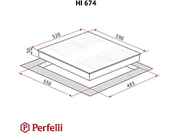 Варильна поверхня Perfelli HI 674 BL - мініатюра 8