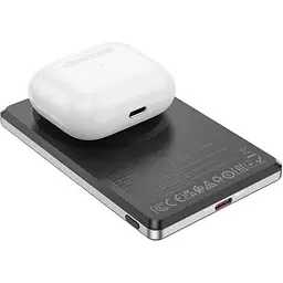 Зовнішній акумулятор Borofone BJ50 5000mAh 20W магнітний з функцією бездротової зарядки сірий 6941991110313 - мініатюра 4