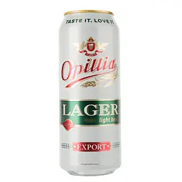 Упаковка пива Опілля Lager Export світле 4.4% 12 л (0.5 л х 24 шт.) з/б - мініатюра 2